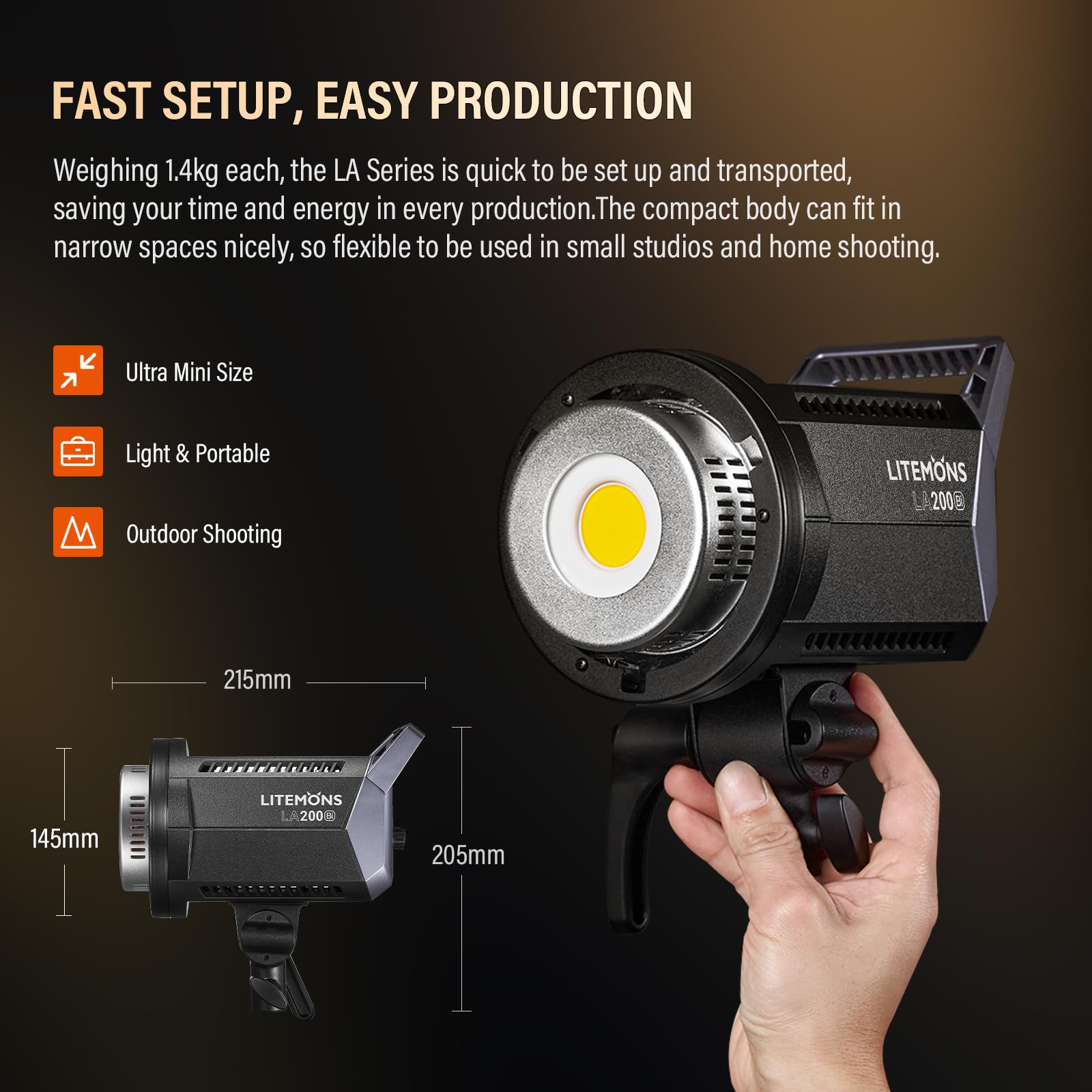 Amazon.com : GODOX Litemons LA200Bi 230W Bi-Color LED Video